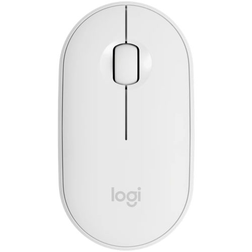 LOGITECH M350S Pebble 2 Bluetooth Mouse - TONAL WHITE - DONGLELESS