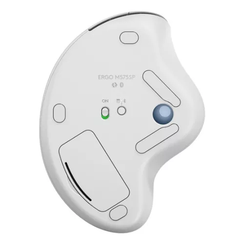Logitech Mouse Logitech ERGO M575S - Off-White + Blue Ball