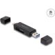 Delock SuperSpeed USB 5 Gbps kártyaolvasó USB Type-C  / A-típusú SD és Micro SD memóriakártyákhoz