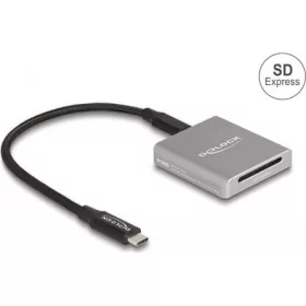   Delock USB Type-C  kártyaolvasó SD Express (SD 7.1) memóriakártyákhoz