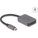 Delock USB Type-C  kártyaolvasó alumínium házban SD vagy Micro SD memória kártyákhoz
