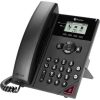 HP Poly VVX 150 2-Line VoIP telefon fekete