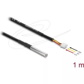   Delock hőmérséklet-érzékelő kábel 3 tűs fejléces csatlakozó, aljzathoz DS18B20, 1 m