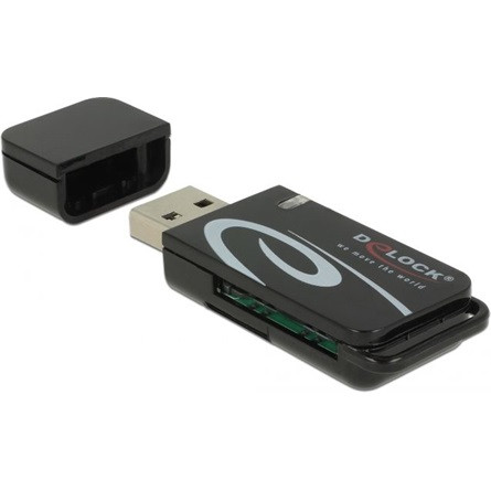 Delock FL Delock 91602Mini USB 2.0 kártyaolvasó SD és Micro SD csatlakozó felülettel