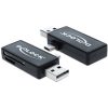 Delock FL Delock 91731 microUSB OTG kártyaolvasó + USB A csatl.