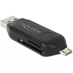   Delock FL Delock 91734 microUSB OTG kártyaolvasó + USB3.0-A csatlakozódugó