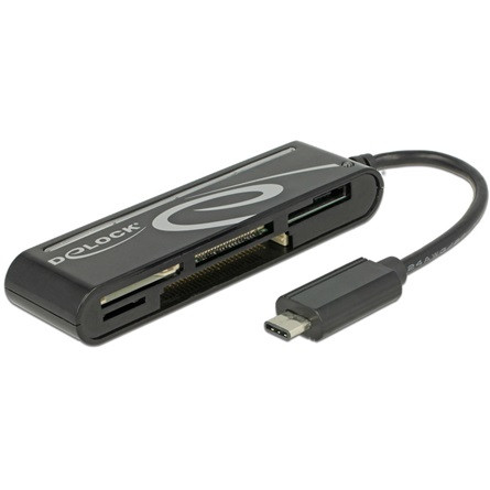 Delock FLC Delock 91739 USB 2.0 kártyaolvasó USB C bemeneti csatlakozóval 5 nyílás