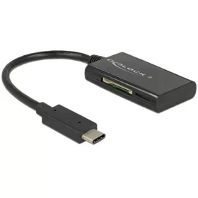   Delock FLC Delock 91740 USB 3.1 Gen 1 kártyaolvasó USB C bemeneti csatlakozóval, 4 nyílás