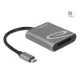 Delock 91741 USB-C XQD 2.0 kártyaolvasó szürke