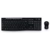 Logitech Desktop MK270 vezeték nélküli angol billentyűzet + egér fekete