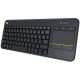 LOGITECH Wireless Touch Keyboard K400 Plus - INTNL - US International layout - Black