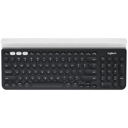 LOGITECH K780 Multi-Device Wireless Keyboard - DARK GREY/SPECKLED WHITE - UK - 2.4GHZ/BT - INTNL-973