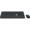 Logitech MK540 vezeték nélküli cseppálló német membrán billentyűzet + egér fekete