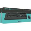 Logitech MK540 vezeték nélküli cseppálló német membrán billentyűzet + egér fekete