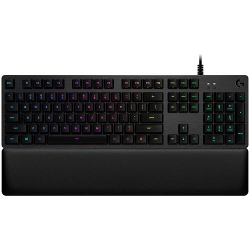 LOGITECH G513 Carbon RGB Mechanical Gaming Keyboard, GX Blue (Clicky) - CARBON - US INT'L - USB - INTNL - G513 CLICKY