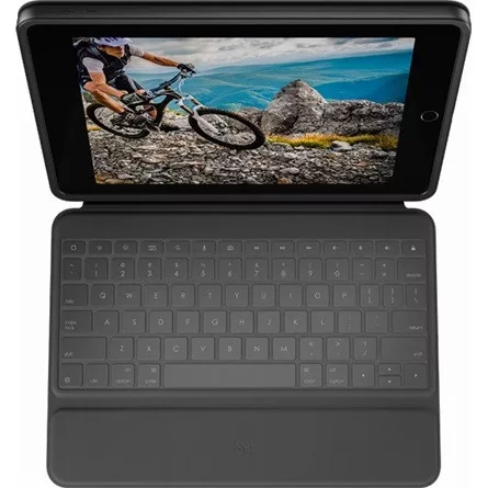 LOGITECH TPK Logitech Folio Touch -  iPad 7-8-9 - Német - Fekete
