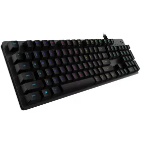   LOGITECH G512 CARBON LIGHTSYNC RGB Mechanical Gaming Keyboard with GX Brown switches-CARBON-US INT'L-USB