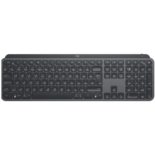 LOGITECH MX Keys Advanced Wireless Illuminated Keyboard - GRAPHITE - US INT'L - 2.4GHZ/BT - N/A - INTNL