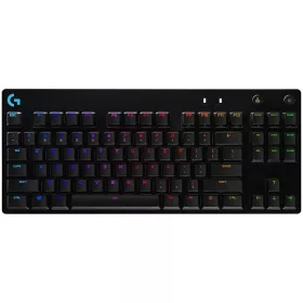   LOGITECH G PRO TKL Corded Mechanical Gaming Keyboard - BLACK - UK - USB - CLICKY