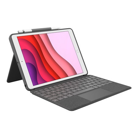 Logitech Apple iPad (7/8/9.gen) iPad Air (3.gen) iPad Pro (10,5") Combo Touch 10,5" tablet billentyűzet-tok szürke UK