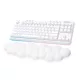 LOGITECH Billentyűzet - G715 Aurora RGB Gaming Vezeték Nélküli (Tactile) UK, Fehér + Kéztámasz