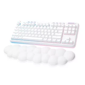   LOGITECH Billentyűzet - G715 Aurora RGB Gaming Vezeték Nélküli (Linear) UK, Fehér + Kéztámasz