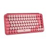 LOGITECH POP Keys Bluetooth Mechanical Keyboard - HEARTBREAKER ROSE - US INT'L