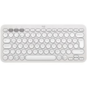   LOGITECH K380S Multi-Device Bluetooth Keyboard - TONAL WHITE - US INT'L