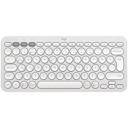 LOGITECH K380S Multi-Device Bluetooth Keyboard - TONAL WHITE - US INT'L