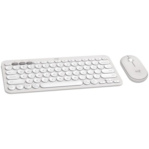 LOGITECH Pebble 2 Bluetooth Keyboard Combo - TONAL WHITE - US INT'L