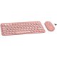 LOGITECH Pebble 2 Bluetooth Keyboard Combo - TONAL ROSE - US INT'L