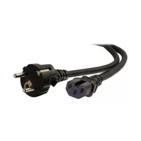   Goobay villásdugó CEE 7/7 -> C15 M/F tápkábel 2m fekete 120 C°-ig