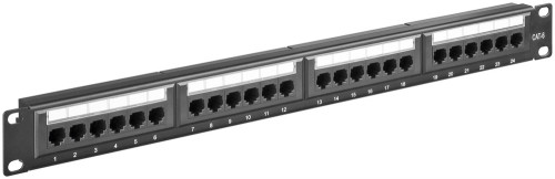 Goobay 19" patch panel 24port 1U cat6