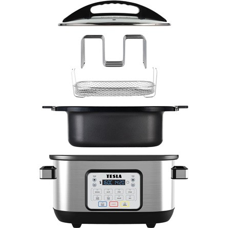 TESLA MultiCook M80 Deluxe Multifunkciós elektromos főzőedény, 6 literes