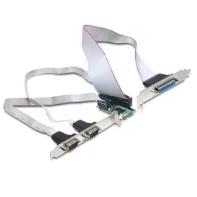   Delock mini PCI-E x1 -> 2+1 portos soros port párhuzamos port multi IO vezérlő