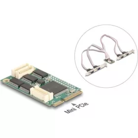 Delock Mini PCIe I/O PCIe teljes méretű 4 x soros RS-232