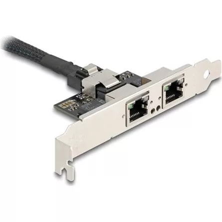 Delock Mini PCIe I/O PCIe teljes méretű 2 x RJ45 Gigabit LAN