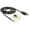 Delock KAB Delock 95985 USB2.0-A apa > 5pines kamera kábel - 1,5m