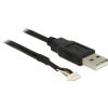 Delock KAB Delock 95985 USB2.0-A apa > 5pines kamera kábel - 1,5m