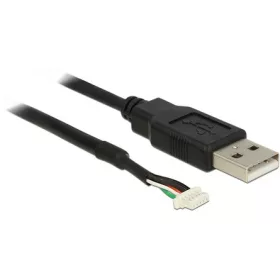   Delock USB-A 2.0 -> V5 A 5pin camera M/F adatkábel 1.5m fekete