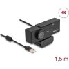 Delock 96400 UHD webkamera fekete