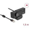 Delock 96400 UHD webkamera fekete