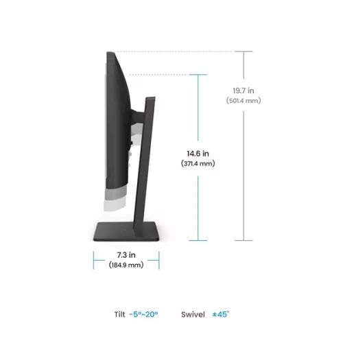 BENQ IPS monitor 27" BL2786TC 1920x1080, 250 cd/m2, 5ms, VGA, HDMI, DisplayPort, USB-C, hangszóró