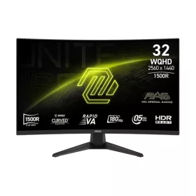   MSI DT MSI Monitor GAMING MAG 321CQF E18 31,5" Ívelt Rapid VA WQHD 2560x1440, 16:9 180Hz 0,5ms 3500:1, 2x HDMI, DP, USB-C