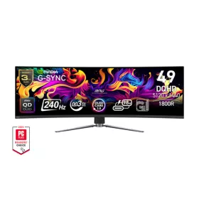   MSI DT MSI Monitor GAMING MPG 491CQPX QD-OLED Ívelt 49" 5120x1440, 32:9, 1800R, 0,03ms, 240Hz, 2x HDMI, DP, USB-C, Black