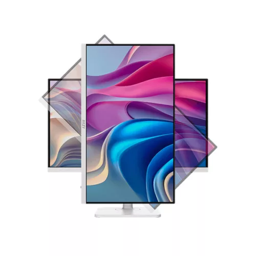 MSI DT MSI Monitor Business Modern MD272UPHW 27" UHD, 3840x2160, 60Hz, IPS, 4ms, HDMI, DP, USB-C, Pivot, Docking, White