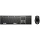 HP 720 Bluetooth / vezeték nélküli magyar membrán billentyűzet + egér fekete-szürke