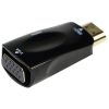 Gembird HDMI 1.4 -> VGA Jack 3,5mm M/F adapter fekete +audio