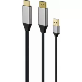   Gembird HDMI 2.0 USB-A 2.0 -> DisplayPort 1.2 M/M aktív video kábel 2m fekete