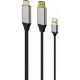 Gembird HDMI 2.0 USB-A 2.0 -> DisplayPort 1.2 M/M aktív video kábel 2m fekete
